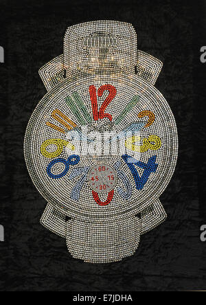 Orologi, orologi, orologio, guarda, colorfully, comporre, pietre preziose, lusso, orologio da polso Foto Stock