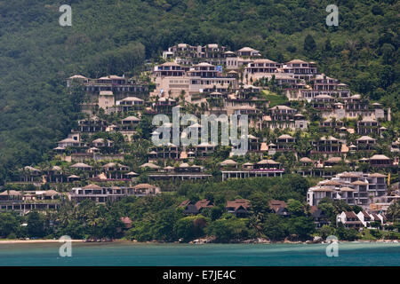 Kamala, spiaggia, mare, sabbia, mare, Asia del sud-est asiatico, Thailandia Phuket, acqua, baia di Palm Beach, balneazione, hotel, Foto Stock