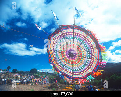 Giant Kite Festival, tutte le anime di tutti i Santi, Guatemala Foto Stock