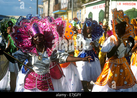 Mardi Gras Carnival, Pointe-à-Pitre, Guadalupa, French West Indies Foto Stock