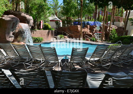 La piscina di un hotel a Las Vegas. Foto Stock