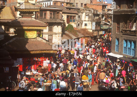 Mercato, Tihar è, Kathmandu, Nepal Foto Stock