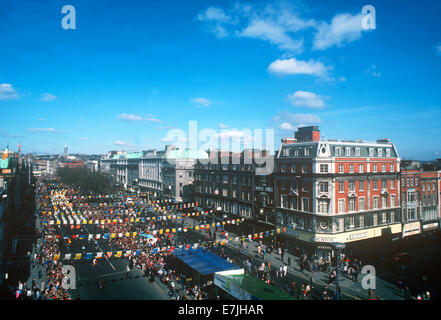 La festa di san Patrizio Parade, Dublino, Irlanda Foto Stock