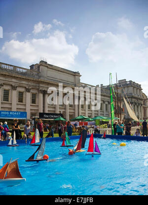 Il festival dei velieri a Greenwich, Londra, Regno Unito. Foto Stock