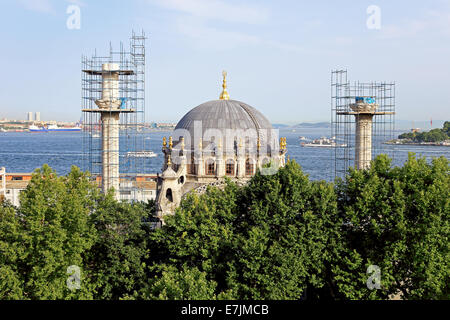 La Moschea Nusretiye restauro in Karakoy, Istanbul, Turchia Foto Stock