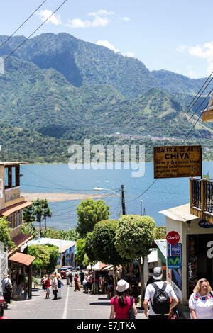 San Juan La Laguna, Solola, Guatemala Foto Stock
