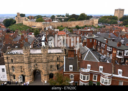 Lincoln Castle è un importante castello costruito in Lincoln, Inghilterra durante il fine xi Foto Stock