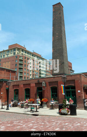 In distilleria e storico quartiere di Toronto Foto Stock