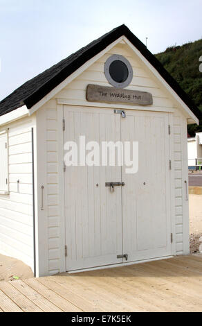 Bournemouth Dorset, Regno Unito. 18 Settembre, 2014. Il "matrimonio" capanna sulla spiaggia di Bournemouth il 18 settembre, 014 in Bournemouth Keynes, Inghilterra Foto di Keith Mayhew/Alamy Live News Foto Stock