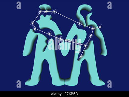 segno dei gemelli. Foto Stock