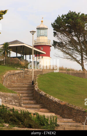 Smeaton's Tower su Plymouth Hoe, Devon, Inghilterra, Regno Unito Foto Stock