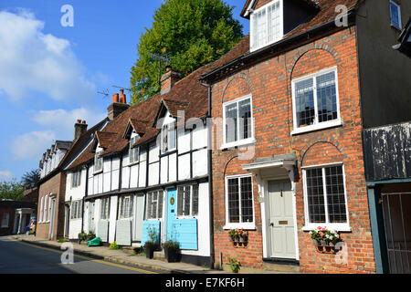 Periodo case, Church Street, Chesham, Buckinghamshire, Inghilterra, Regno Unito Foto Stock