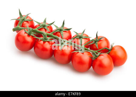 Pomodori ciliegia isolato Foto Stock
