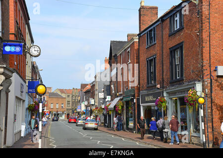 Church Street, Oswestry, Shropshire, England, Regno Unito Foto Stock