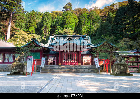 Santuario di Hakone nelle colline di Hakone, Giappone. Foto Stock