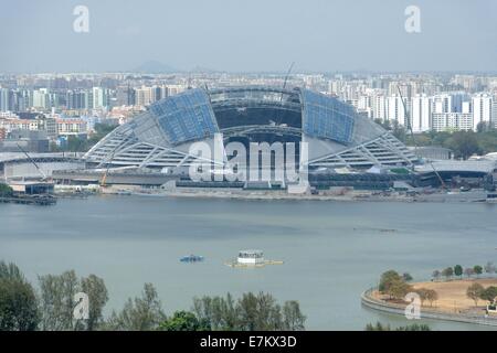 Il nuovo Singapore National Stadium, Singapore, Asia Foto Stock