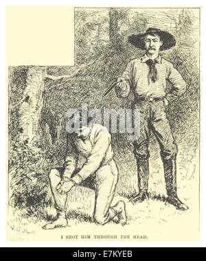 Un passaggio dall'opera di Mark Twain del 1883, forse immaginaria, che riflette lo stile narrativo e l'umorismo distintivi di Twain. Foto Stock