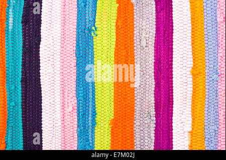 Colorato tessile stripey come sfondo Foto Stock