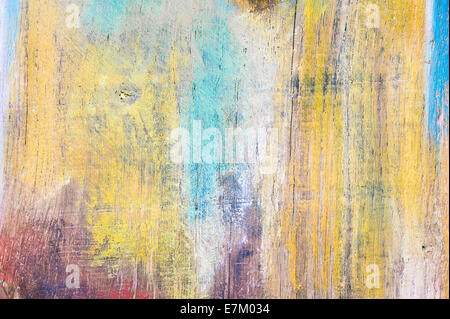 Colorato in legno dipinto come un sfondo astratto Foto Stock