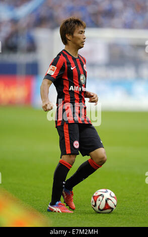 Bundesliga tedesca, stagione 2014/15, giornata 4, 20.9.2014, Schalke 04 - Eintracht Frankfurt ---- Takashi Inui la Foto Stock