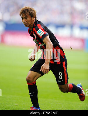 Bundesliga tedesca, stagione 2014/15, giornata 4, 20.9.2014, Schalke 04 - Eintracht Frankfurt ---- Takashi Inui la Foto Stock