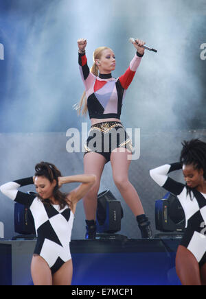 Las Vegas, Nevada, USA. Xx Settembre, 2014. Il rapper IGGY AZALEA esegue al 2014 iHeartRadio Village a Las Vegas, Nevada. © Marcel Thomas/ZUMA filo/Alamy Live News Foto Stock