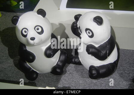 Panda statua, aspetto adorabile Foto Stock