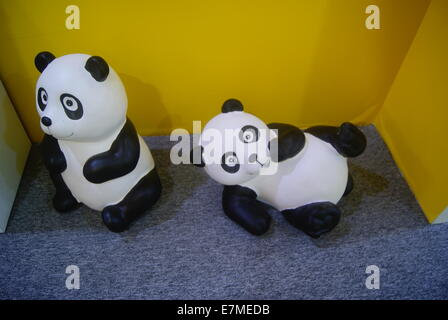 Panda statua, aspetto adorabile Foto Stock