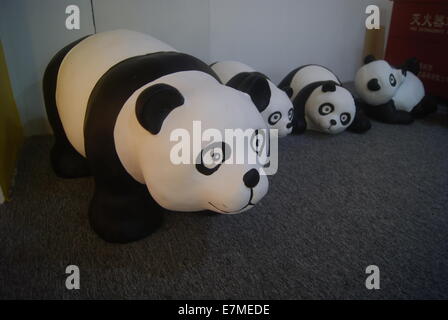 Panda statua, aspetto adorabile Foto Stock