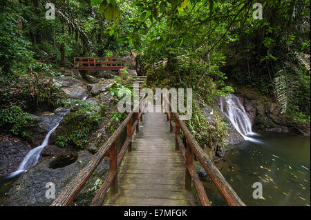 Il parco ricreativo scenario a Serian parte del distretto di Sarawak nature park. Foto Stock