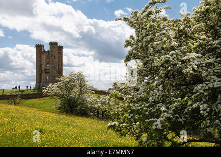 Torre di Broadway dal ciuffo farm, Worcestershire Foto Stock