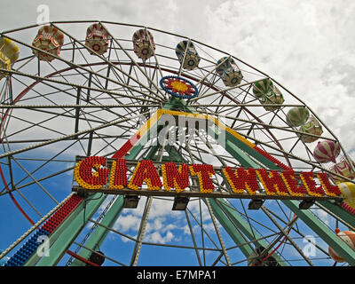La grande ruota a Skegness Amusement Park Regno Unito Foto Stock