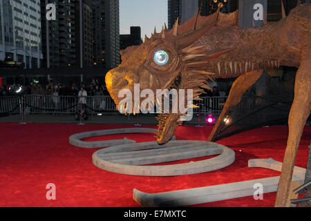 New York Premiere della quarta stagione di 'Gioco di troni' - tappeto rosso arrivi con: atmosfera dove: Manhattan, New York, Stati Uniti quando: 19 Mar 2014 Foto Stock