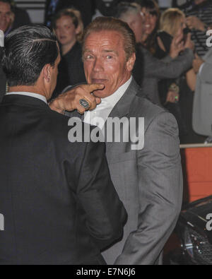 Il sabotaggio Premiere al Regal Theater DTLA dotate: Arnold Schwarzenegger dove: DTLA, California, Stati Uniti quando: 20 Mar 2014 Foto Stock