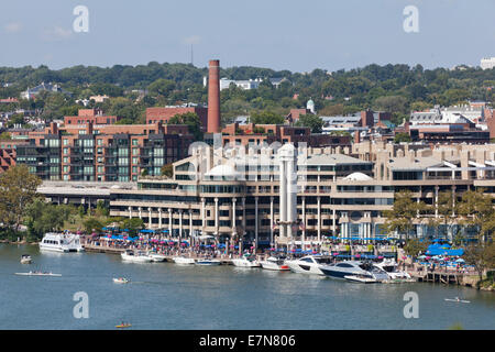 Porto di Washington, Georgetown waterfront - Washington DC, Stati Uniti d'America Foto Stock