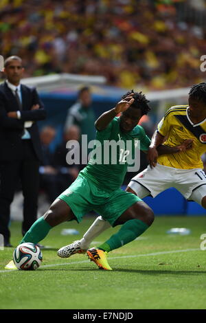 Wilfried ossei. Colombia v Costa d Avorio. Confronto di gruppo. Coppa del Mondo FIFA 2014 in Brasile. Lo stadio nazionale, Brasilia. 19 giu 2014. Foto Stock