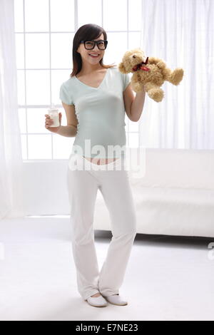 Donna incinta Foto Stock