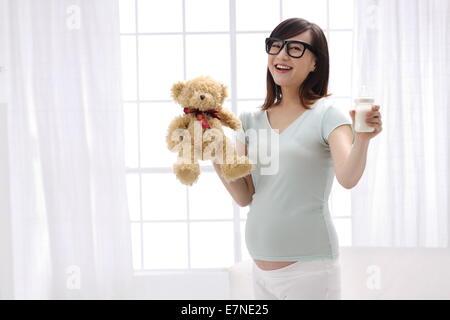 Donna incinta Foto Stock