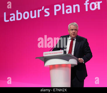 CARWYN JONES MANODOPERA PRIMO MINISTRO DEL GALLES 22 settembre 2014 Manchester Central Manchester Inghilterra England Foto Stock