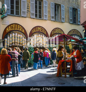 Street Market e Gabbani negozio delicatessen Lugano Ticino Svizzera Foto Stock