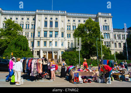 Hietalahden tori, Hietalahti piazza del mercato, Helsinki, Finlandia, Europa Foto Stock