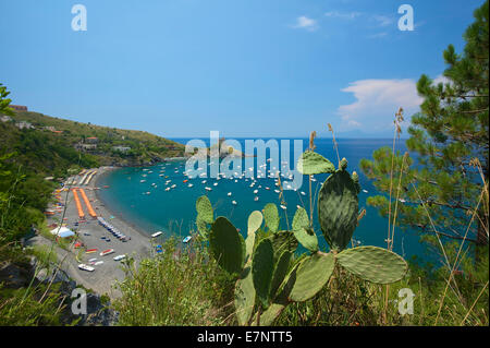 L'Italia, Europa, Calabria, Esterno, giorno, nessuno, San Nicola Arcella, spiaggia, mare, costa, Mare, Mare mediterraneo, Capo Scalea Foto Stock