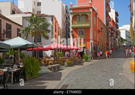 Canarie, Isole Canarie, Isole La Palma, Spagna, Europa, Esterno, giorno, nessuno, Placeta De Borrero, Città Vecchia, Santa Cruz de La P Foto Stock