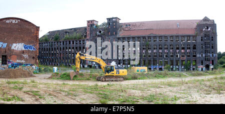 Devastazione industriale dal 1999, Hannoversche Gummiwerke Excelsior, Continental AG, Limmer, Hannover, Bassa Sassonia, Germania, UE Foto Stock