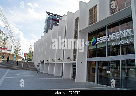 Wembley Arena (il SSE Arena), Wembley, London Borough of Brent, England, Regno Unito Foto Stock