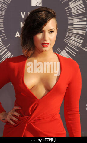 DEMI LOVATO pellicola US attrice e cantante in agosto 2014. Foto di Jeffrey Mayer Foto Stock