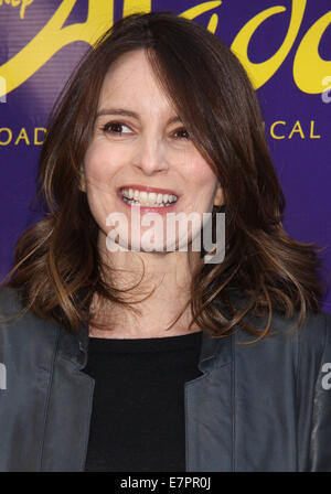 Serata di Apertura del Broadway Aladdin presso il Nuovo Teatro di Amsterdam - Arrivi. Dotato di: Tina Fey dove: New York New York, Stati Uniti quando: 20 Mar 2014 Foto Stock