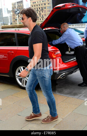 Jonas Kaufmann arriva al Hotel Maria Cristina della 62a San Sebastian International Film Festival il 22 settembre, 2014 Foto Stock