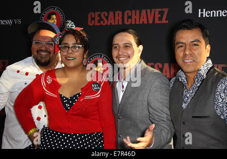 Premiere del film Pantelion e partecipante Media 'Cesar Chavez' dotata di: Ospiti Dove: Hollywood, California, Stati Uniti quando: 21 Mar 2014 Foto Stock