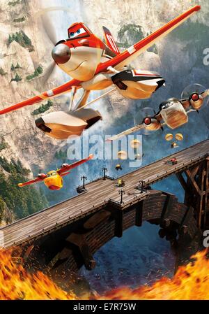 Piani: fuoco e di salvataggio Anno : 2014 USA Direttore : Roberts Gannaway filmato di animazione poster (textless) Foto Stock
